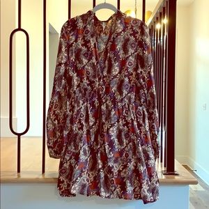 Free people floral mini dress